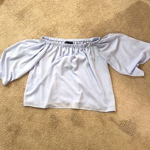 french connection off the shoulder top